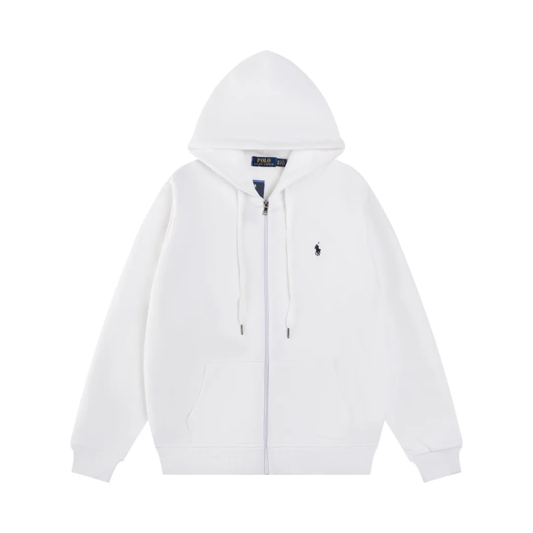 P236 #R95 Ralph Lauren/Ralph Lauren Twelve Color Pony🐎 Embroidered zipper cardigan jacket hooded sweatshirt This hooded sweatshirt is decorated with a simple style that represents Ralph Lauren. It is paired with a pony embroidery pattern, which is three-dimensional and full! The solid color fabric paired with exquisite embroidery instantly sets it off! Hooded sports design, loose and casual fit! The overall texture is very strong! Through the pictures, we can feel the thickness and texture of custom-woven and dyed threads. The workmanship is exquisite. They are shipped from major foreign trade factories. They are all made by masters with many years of experience. Everything is of high standards and requirements! Simple and versatile style ~ super delicate and soft, close to the body without being tied, all fabrics and accessories are original custom-made and of high quality! Perfectly reflects the brand’s sense of superiority! Standard cut, comfortable stretch, unrestricted movement! Highly practical, high-end and classy! Versatile style ~ can be paired with jeans or jogging pants. Ideal for transitioning from your morning commute to weekend events!  Color: Black with red label Black with white label Khaki Navy blue with red label Navy blue with white label White Light gray Dark gray Burgundy Army green Light blue Pink Size: S M L